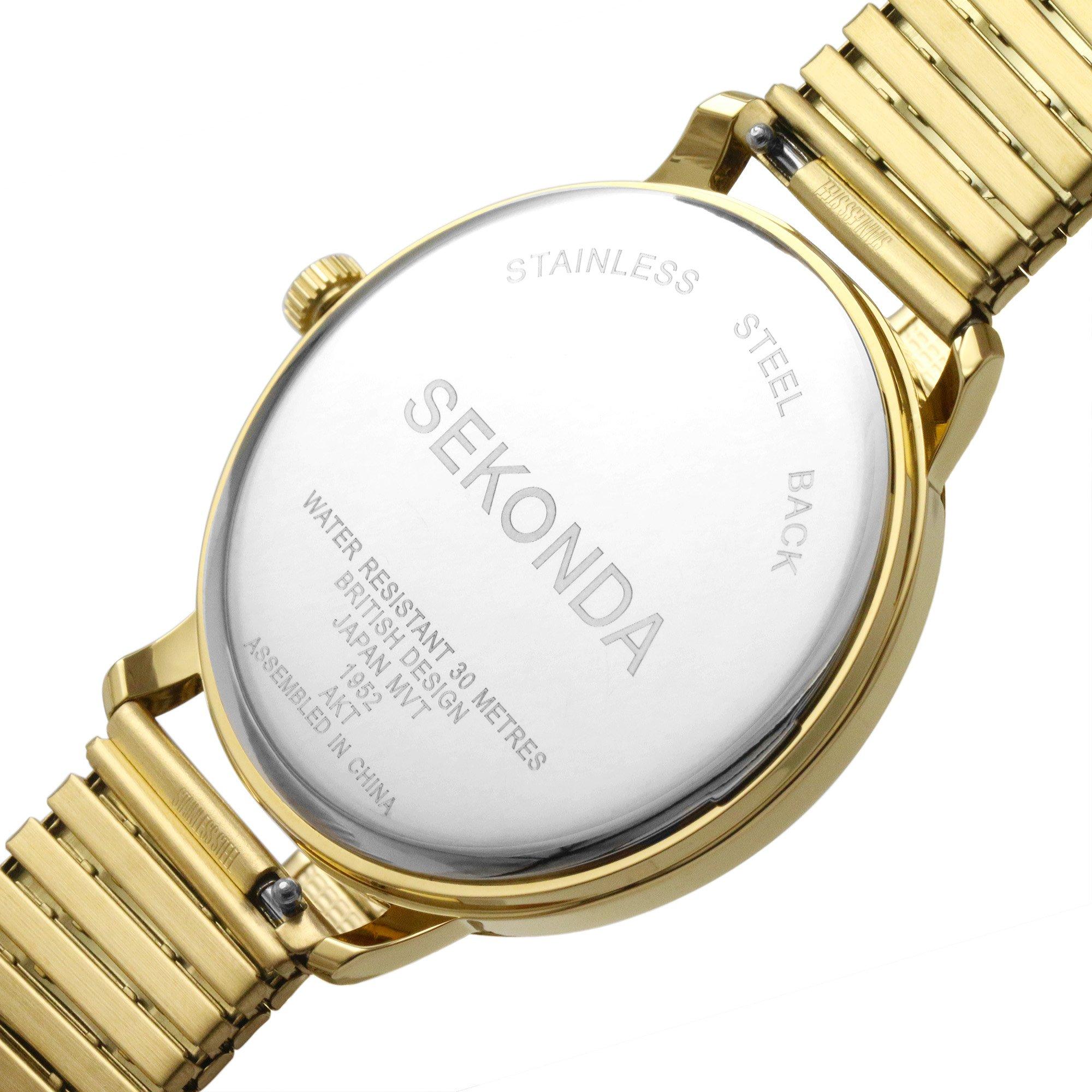 Sekonda 1974 38mm Gold Watch Round Case Cream Dial