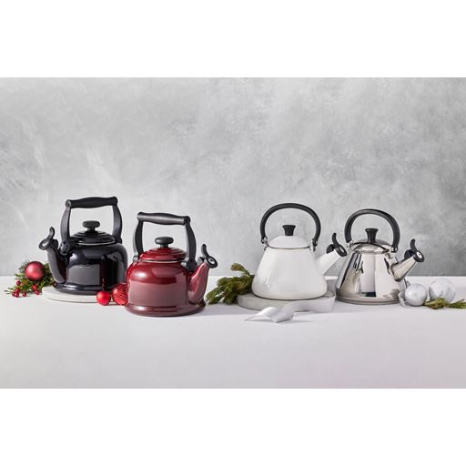 Le Creuset Kone Fløjtekedel, White, 1,6 L