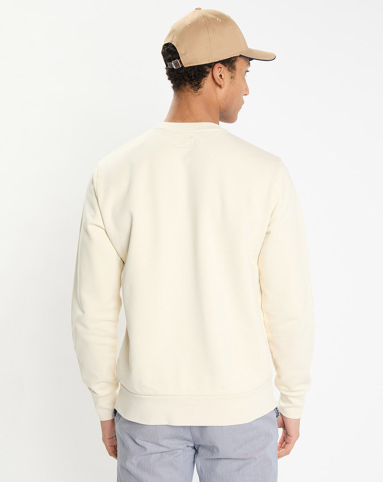 Hackett London Sweat col rond écru