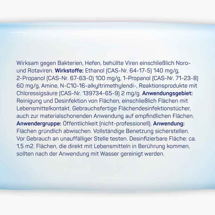 Sterillium surface wipes Oberflächendesinfektion, 60 St