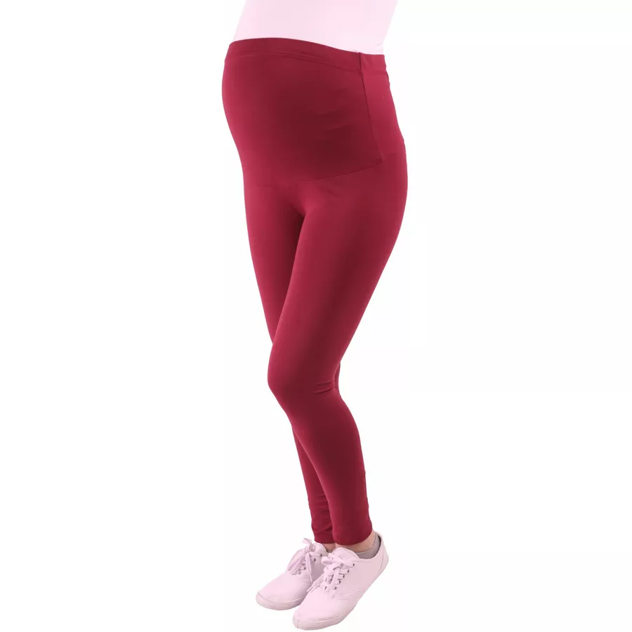 M.M.C. Umstandsleggings Komfortabel Weinrot