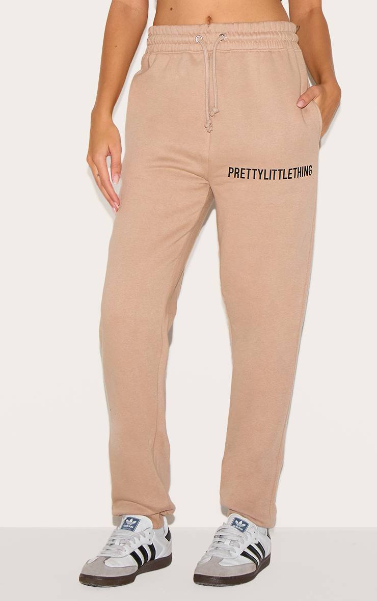 Moka Prettylittlething Joggers Taille Haute Avec Revers