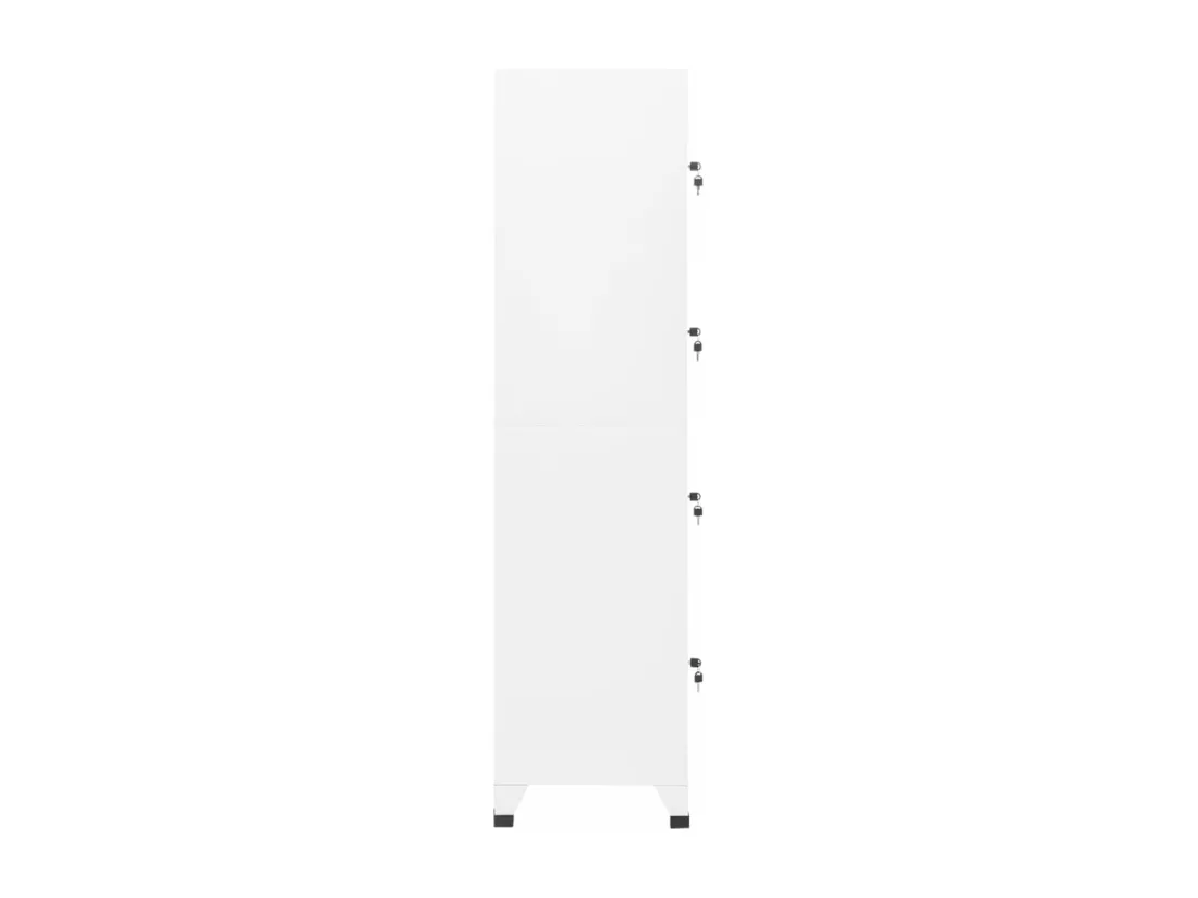 Armoire à casiers Blanc 38x45x180 cm Acier