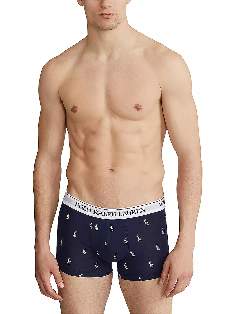 POLO RALPH LAUREN Pants 3-er Pkg blau gemustert dunkelblau
