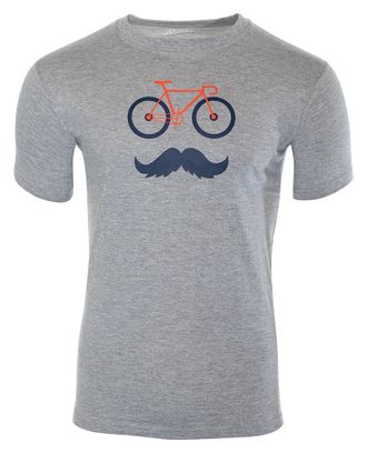 T-Shirt Manches Courtes Rubb'r Moustache Gris