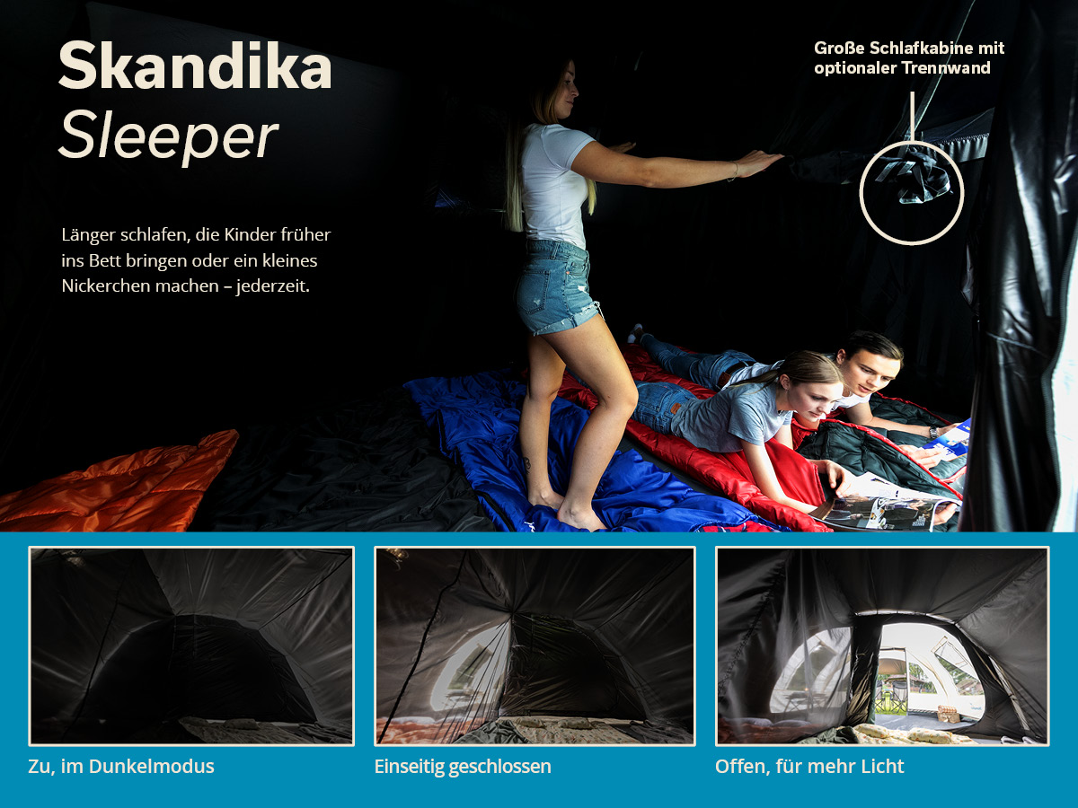 Skandika Hafslo 4 Sleeper Protect tunneltent