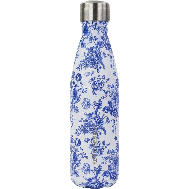 Bouteille isotherme - Toile de Jouy - Bleu - 500 ml