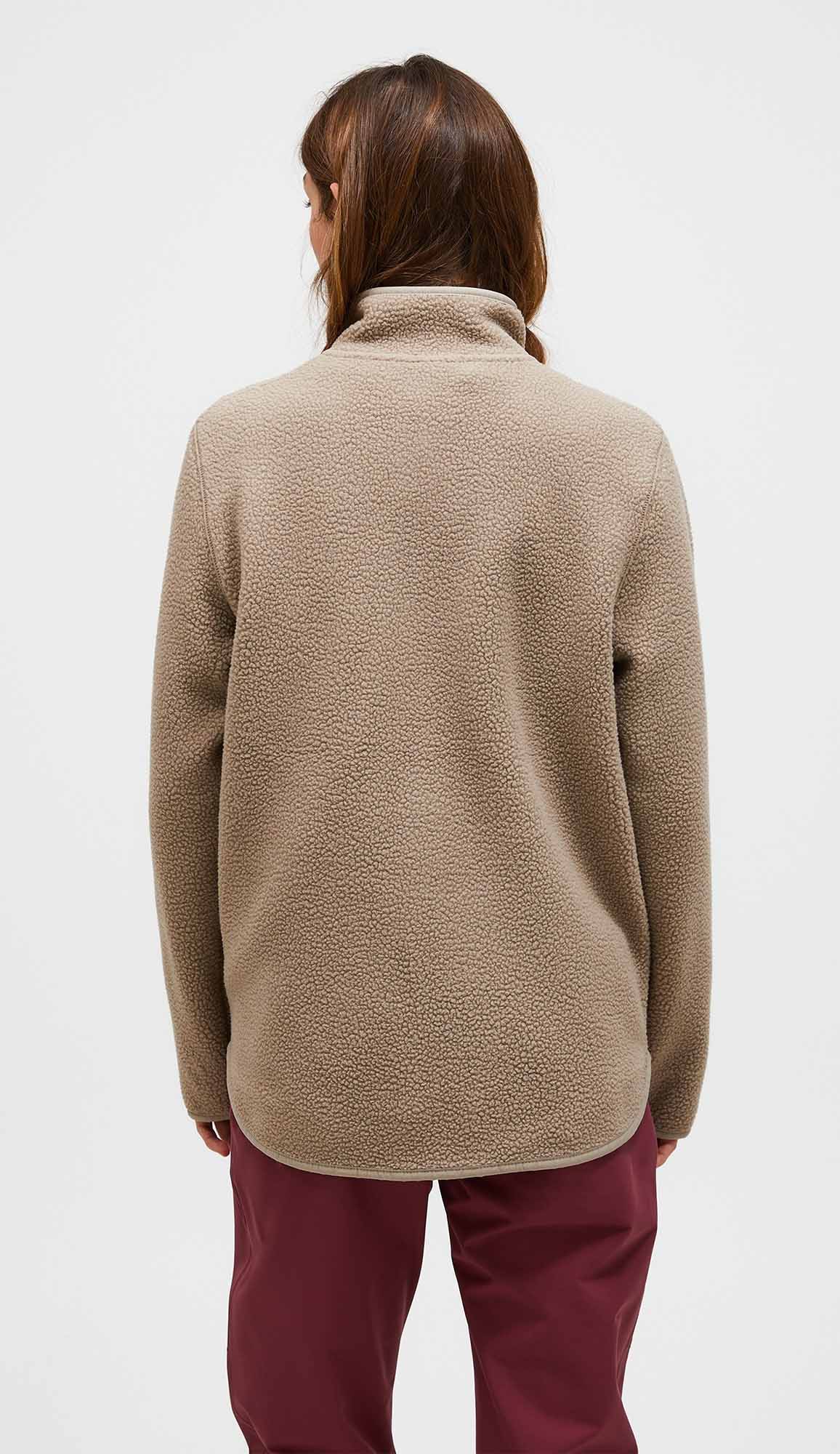 Pile Zip Jacket Dame Avid Beige
