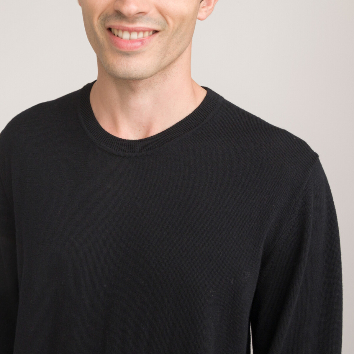COLEÇÕES LA REDOUTE<br>Trui em lã merino, assinatura BASTIEN