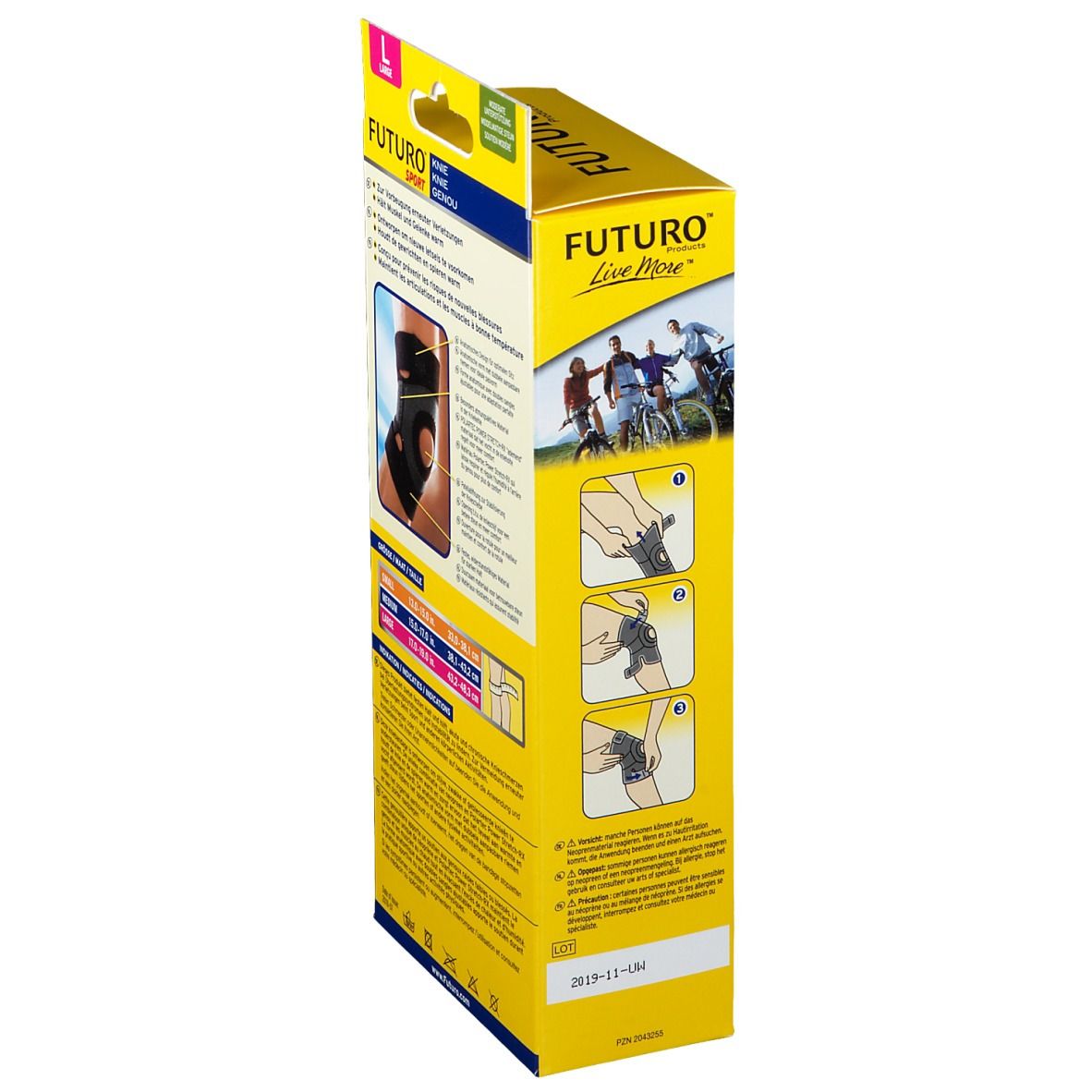 FUTURO™ Sport feuchtigkeitsregulierende Knie Bandage L