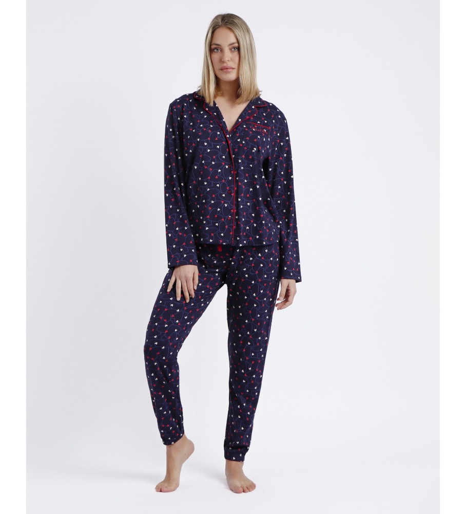 Pijama Admas de manga comprida aberto 