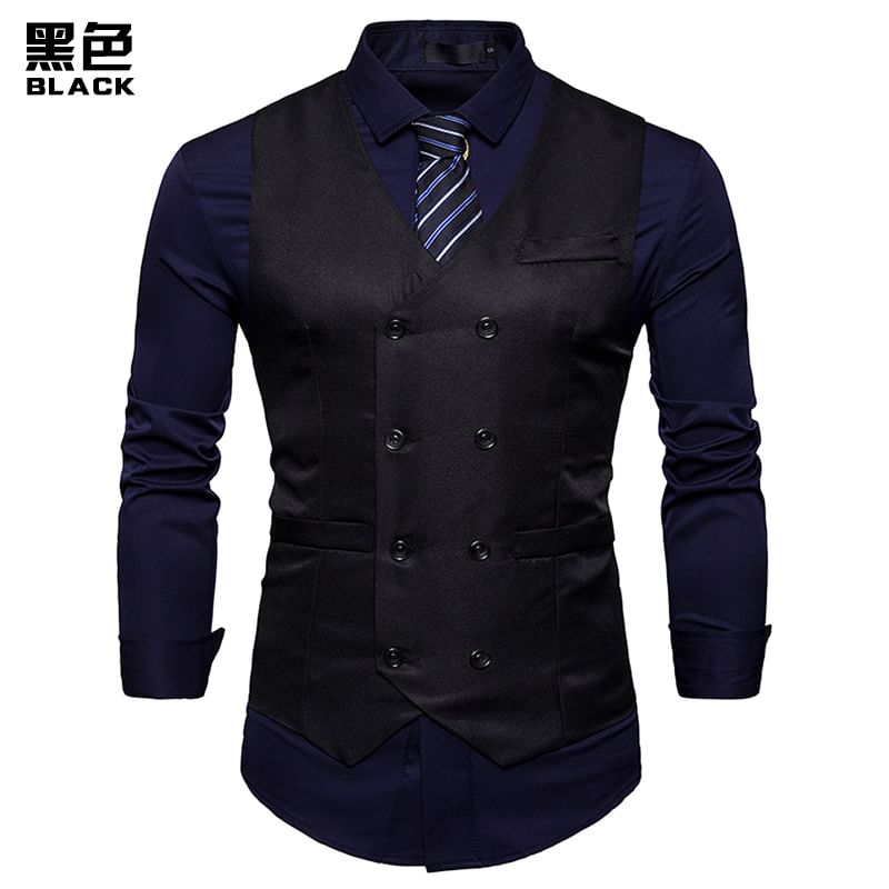 FORSETI - V-hals dubbelrijs vest