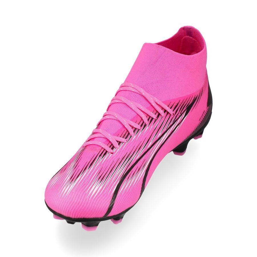 PUMA Ultra Pro FG/AG Phenomenal - Poison Pink/Blanc/Noir Enfant