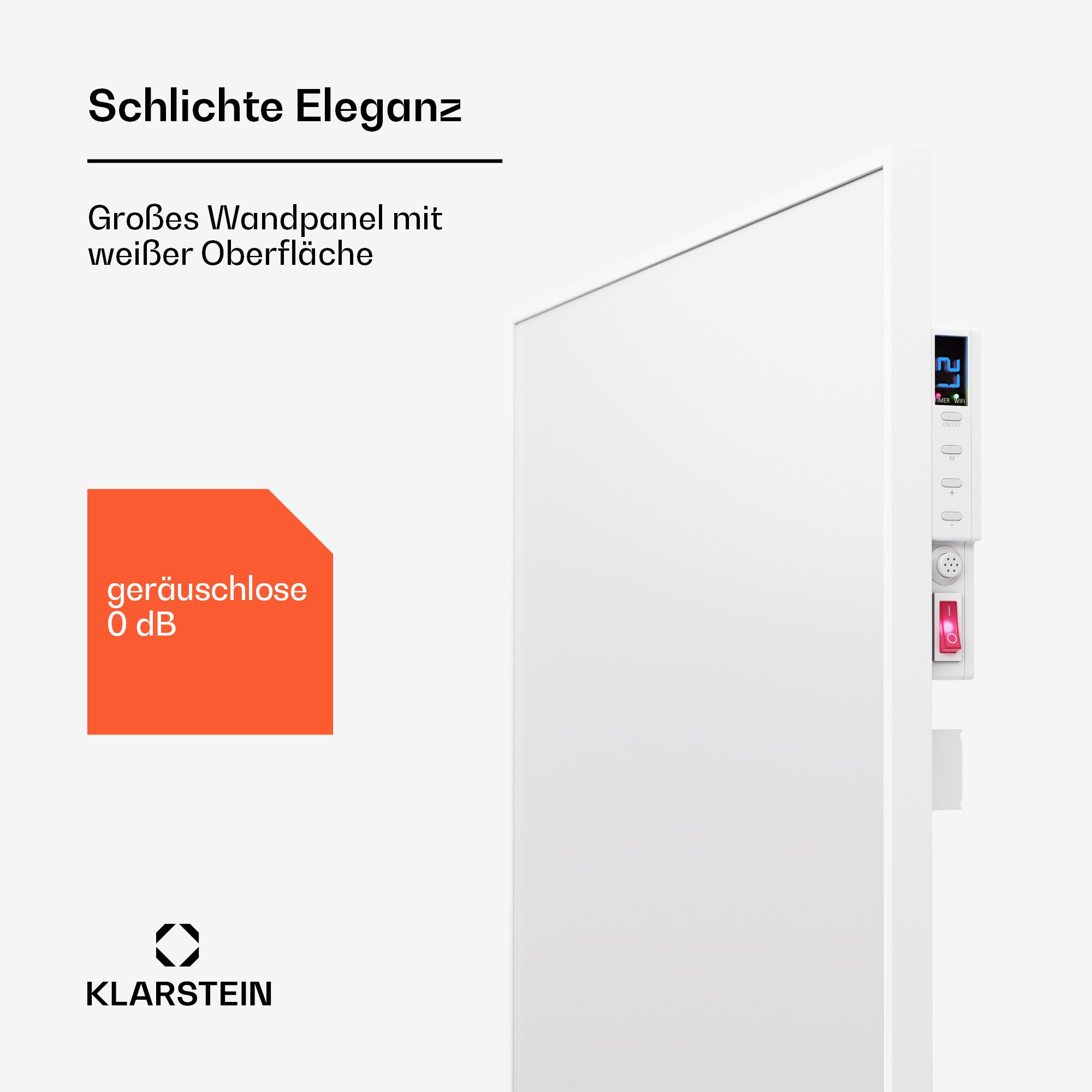 Wonderwall Air Smart 600 Infrarotheizung 60x100cm App 600W Weiß 600 W