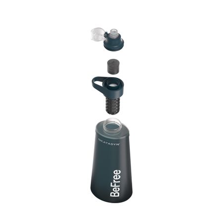 BEFREE AC Wasserfilter-Flasche  Slate Blue  1 L
