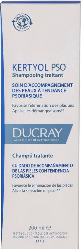 Ducray - Kertyol P.S.O. Traitant - Shampoo - 200ml - Voor Hoofdhuidpsoriasis