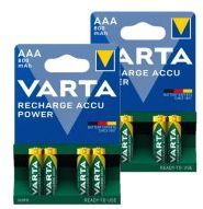 Varta Oplaadbare AAA / HR03 Ni-Mh Batterijen (8 stuks, 800 mAh)