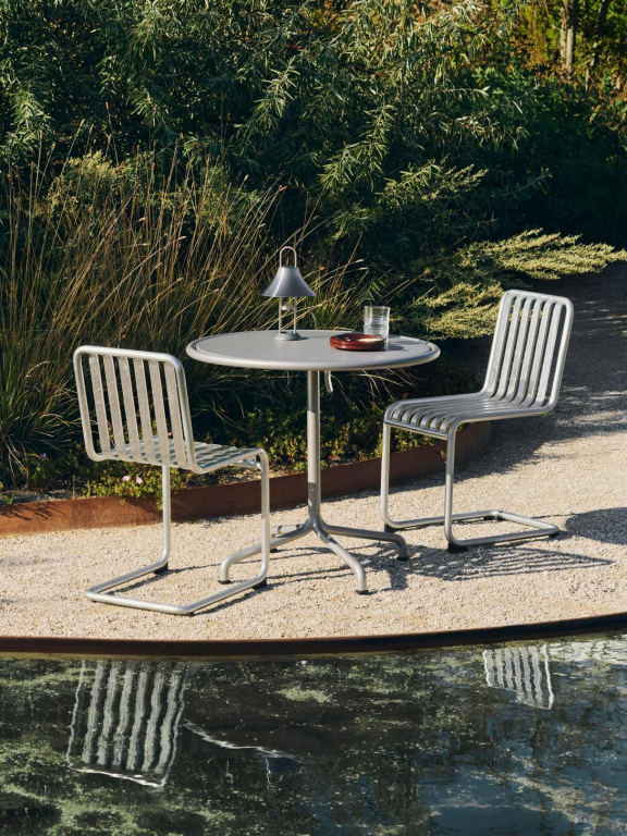 Hay Deville bijzettafel rond groot grijs