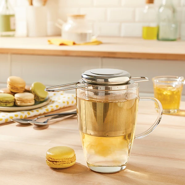 Infuseur à thé poignées pliables inox Mathon