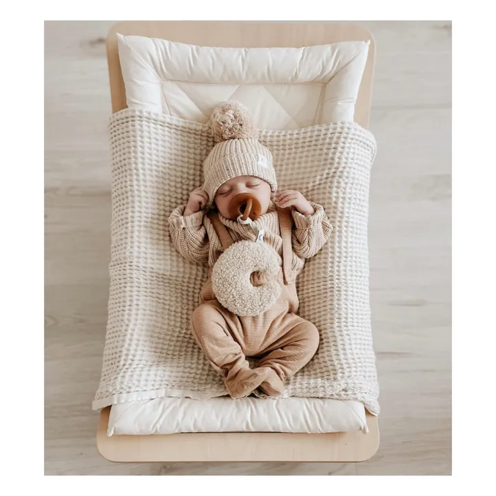 Dappermaentje Doudou attache tétine lune | Beige