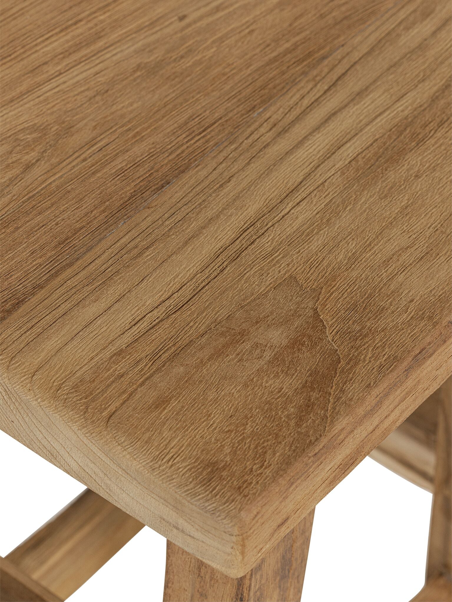 MUST Living Stool Tuscany rectangular,45x35x30 cm, rustic recycled...