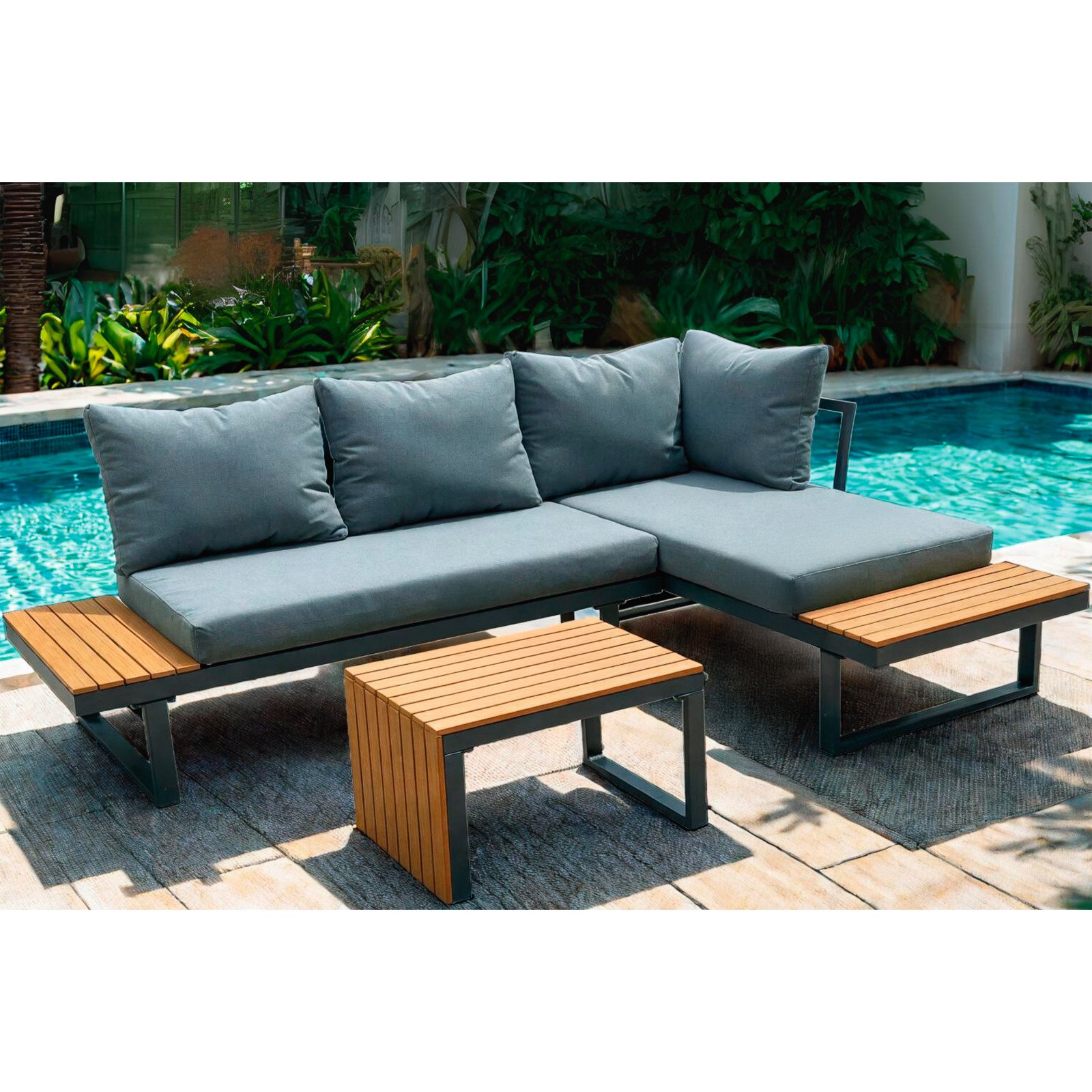 Gartenlounge Ted Corner grau