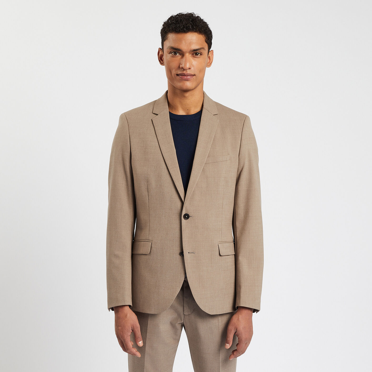 Veste de costume slim Beige