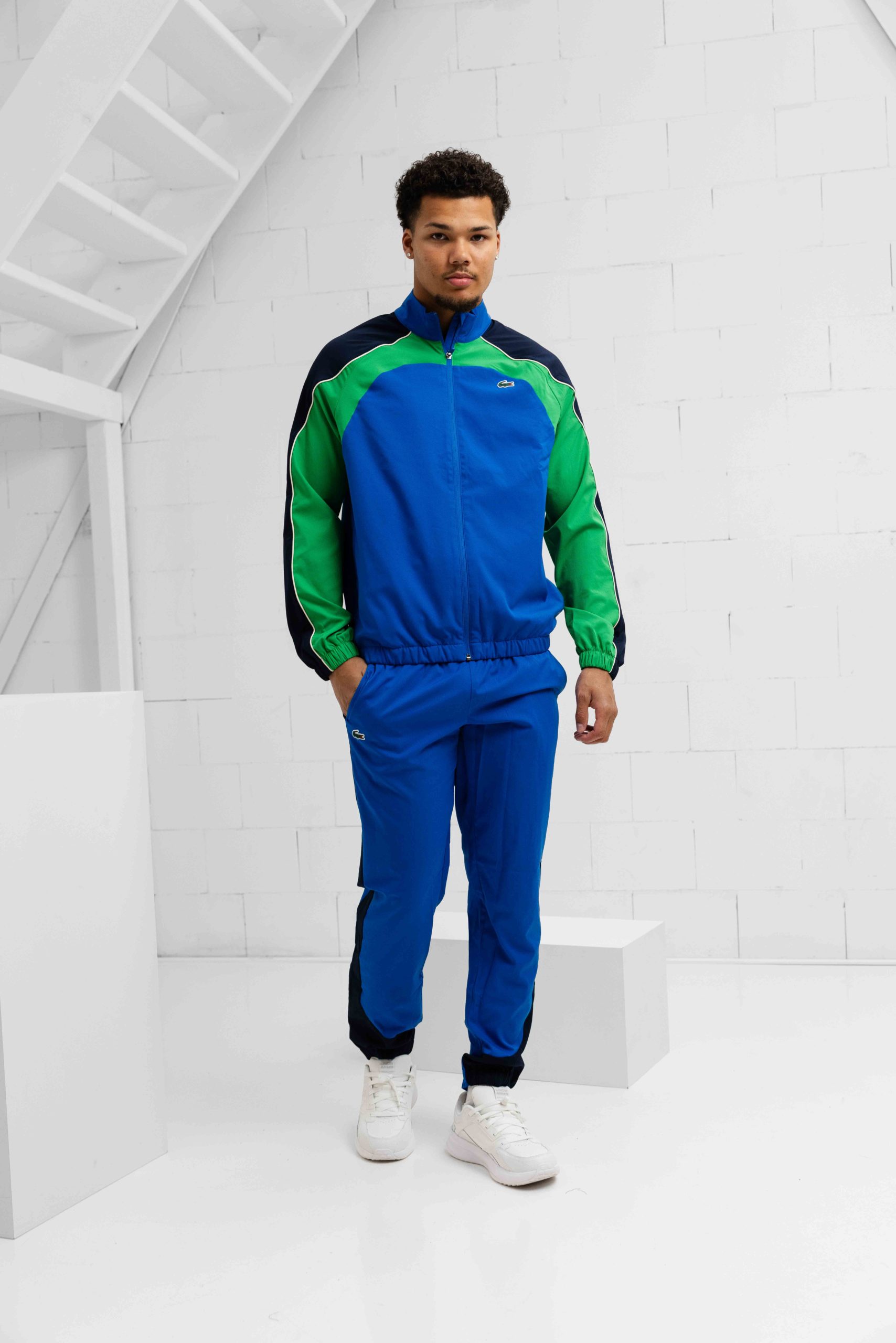 Lacoste Stretch Tennis Trainingspak Heren Blauw