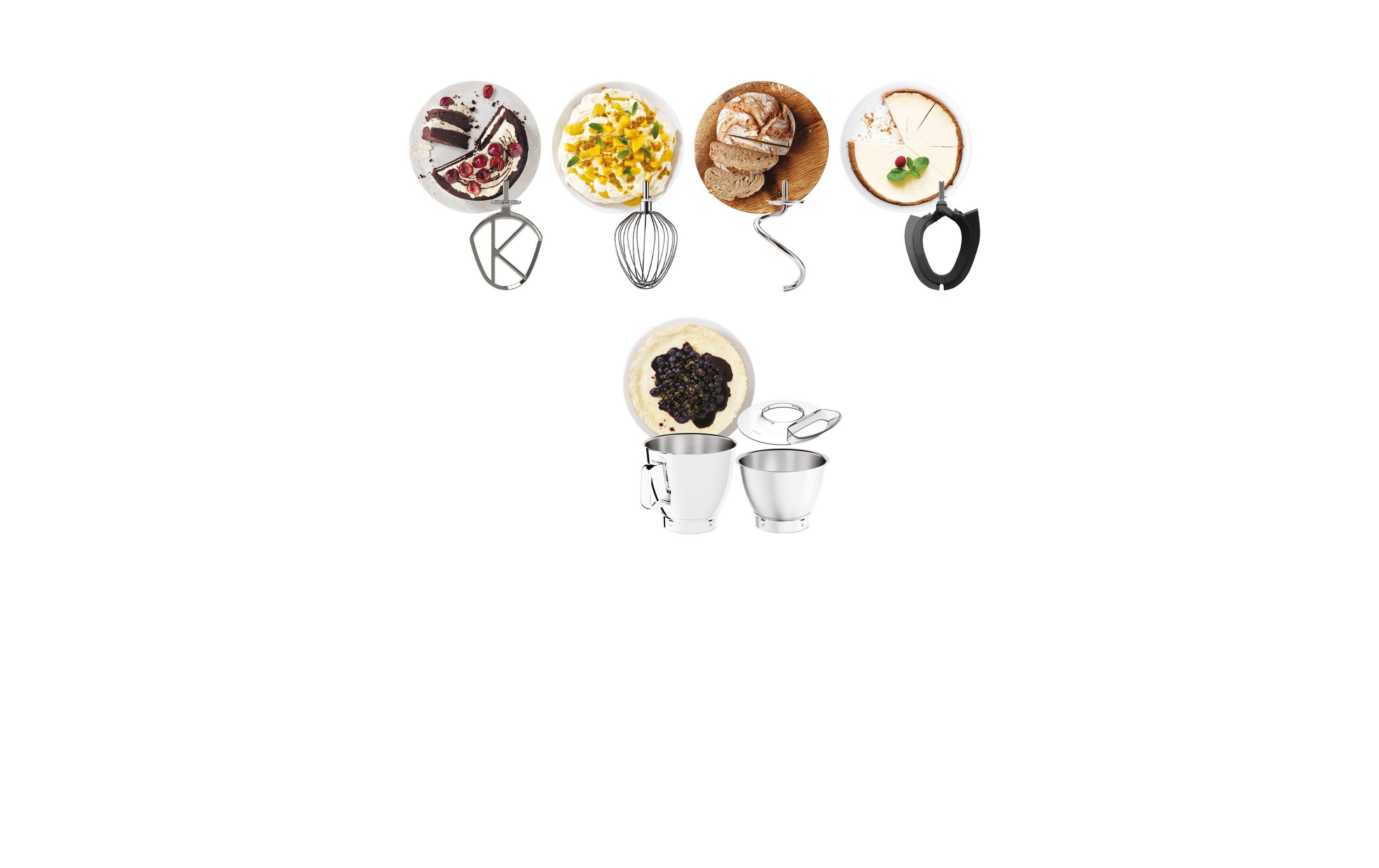 Küchenmaschine Chef Baker XL KVL85.004SI Silber<br>Küchenmaschine mit integrierte Waage und Timerfunktion