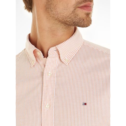 Tommy Hilfiger 1985 Oxford Stripe Skjorte, Rich Ochre/Optic White, L