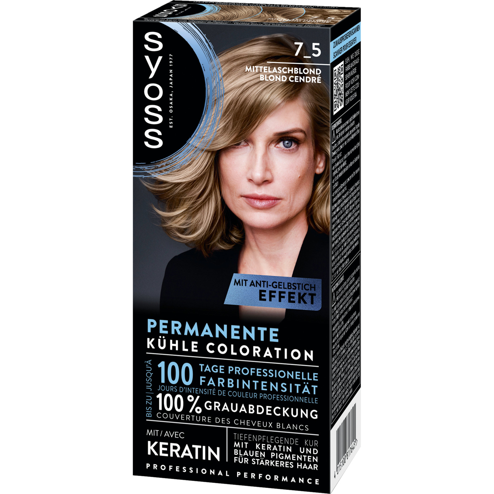 Syoss Coloration 7-5 Mittelaschblond