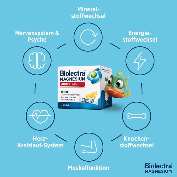 Biolectra Magnesium 400 mg ultra Direct Zitrone, 40 St