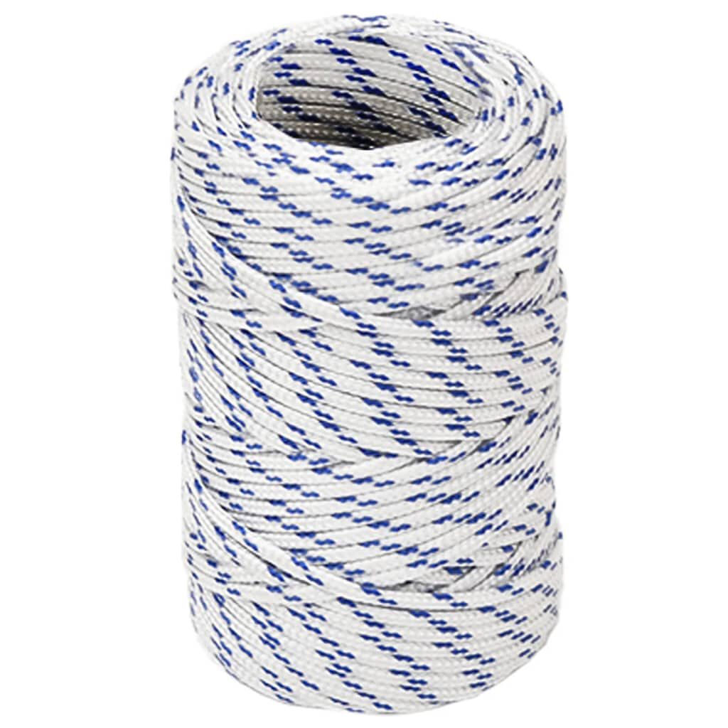 vidaXL Zeiltouw, Wit, 2 mm, 25 m, Polypropyleen