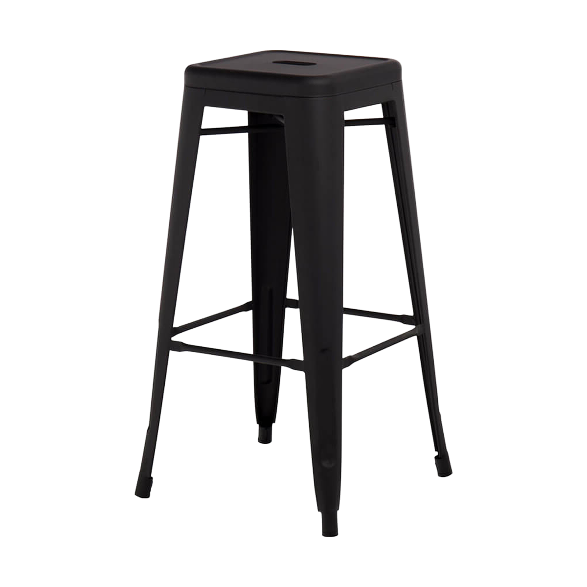 Legend Metalen barkruk mat zwart - 65 cm