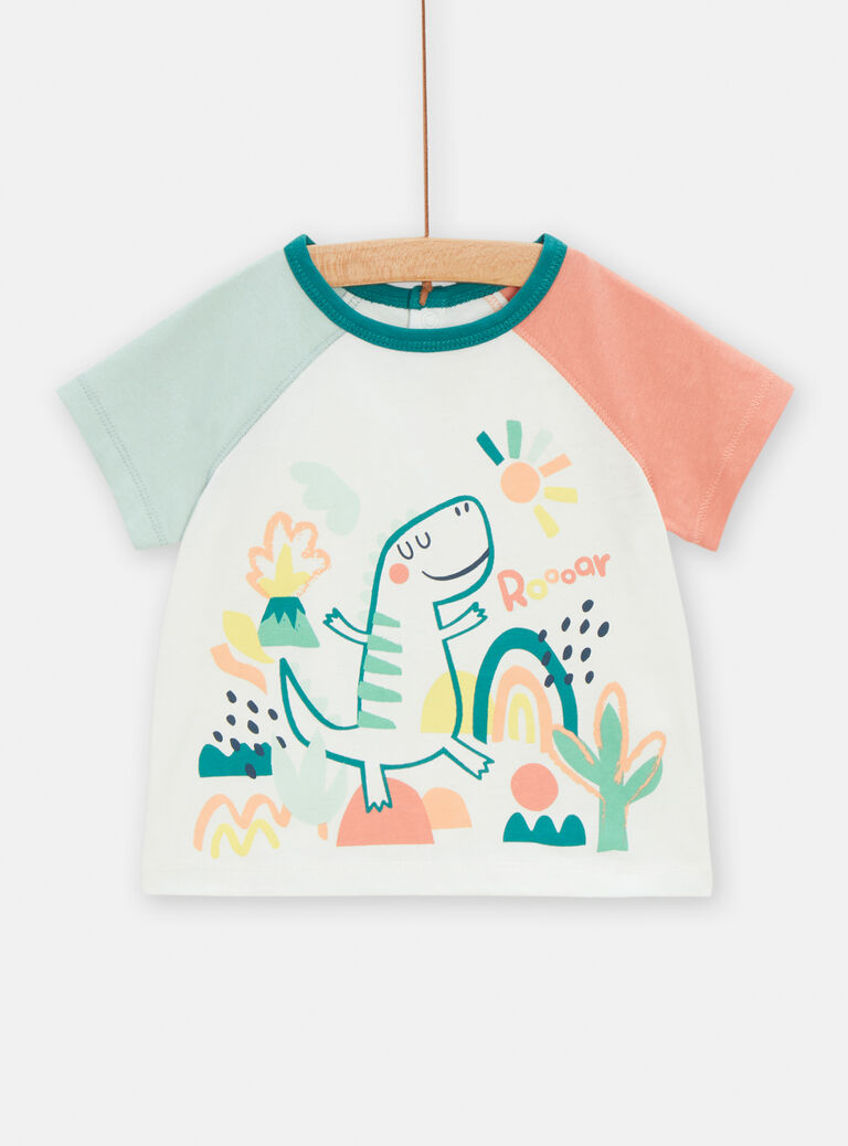 T-shirt à manches courtes contrastées pour bébé garçon