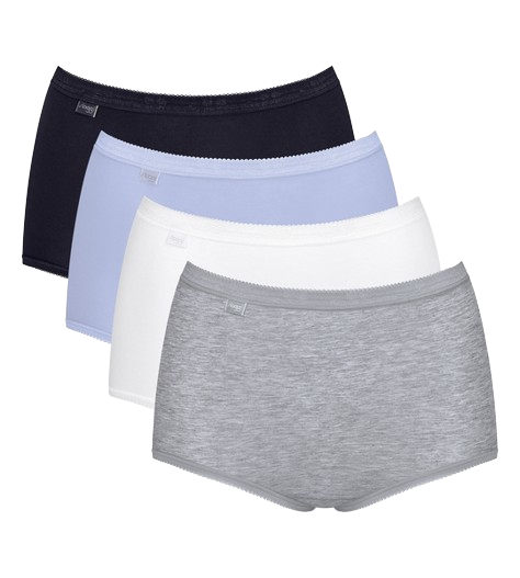 Sloggi Basic+ Dames Maxi Slip 4 Pack Multiple Colours Maat 44 1 Stuk