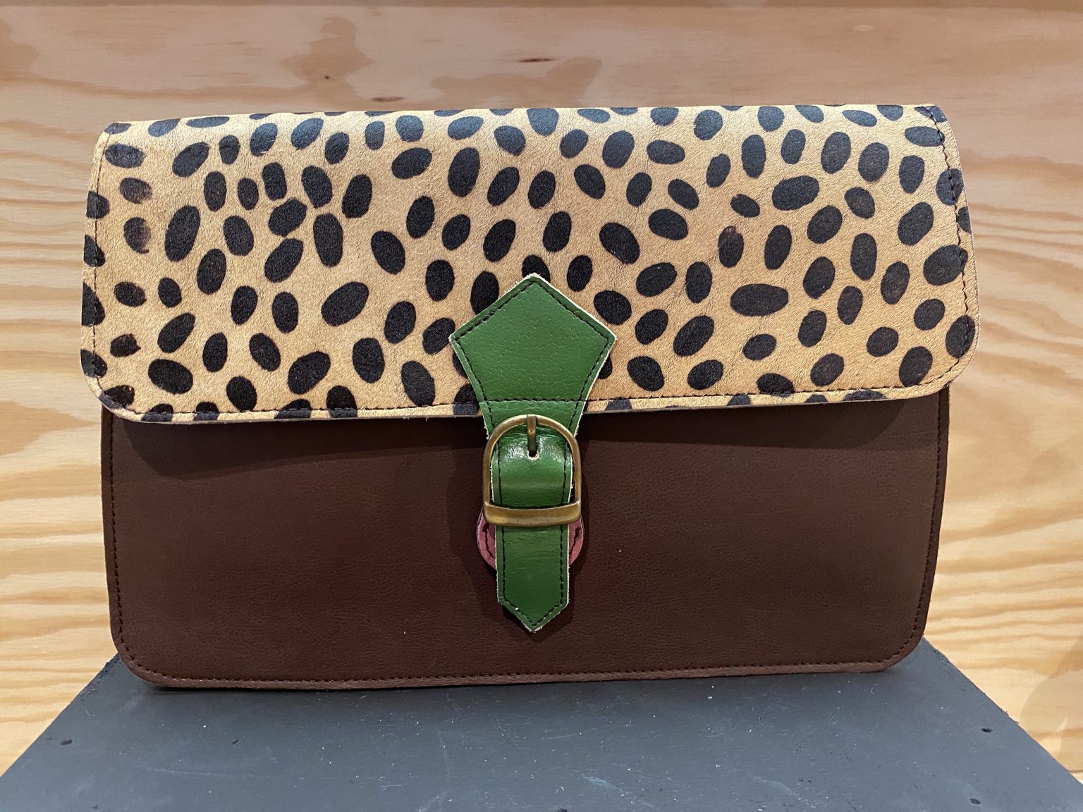 Unique Brand Leren Crossbody Tas Gesp Vacht