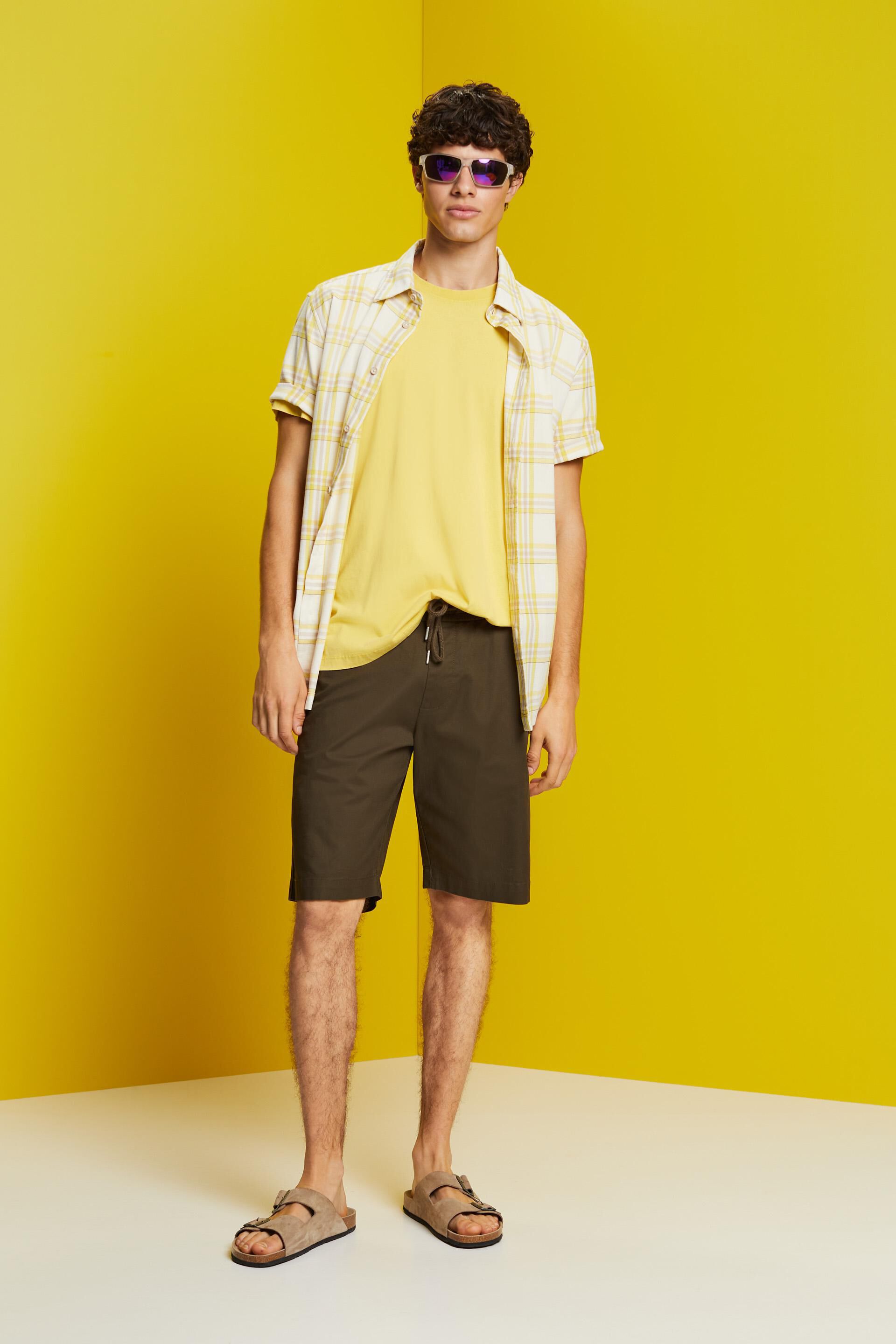 Chemise à manches courtes à carreaux