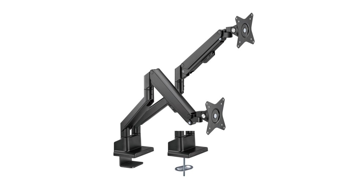 goobayDual Monitor Mount, 17 tot 32 inch monitorarm  (Zwart)