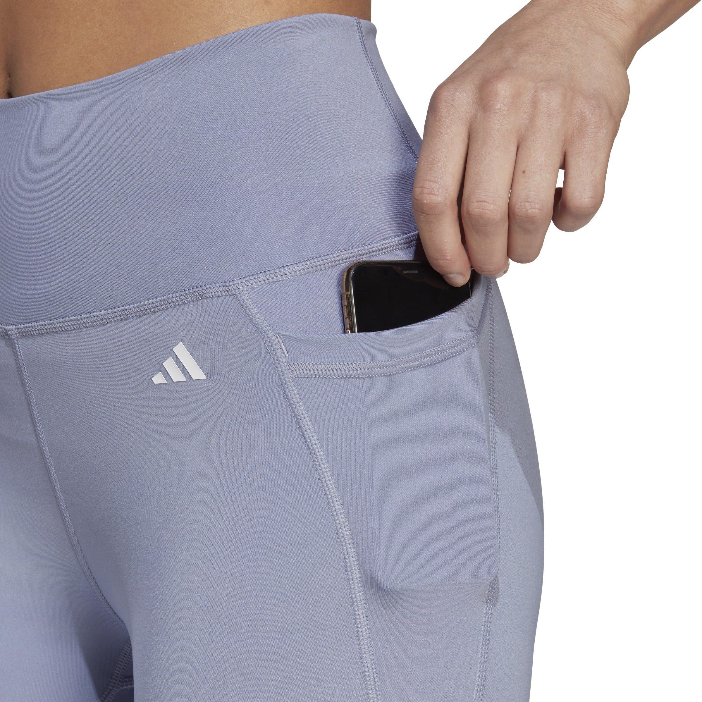adidas Optime Stash Pocket High Waisted Leggings Womens