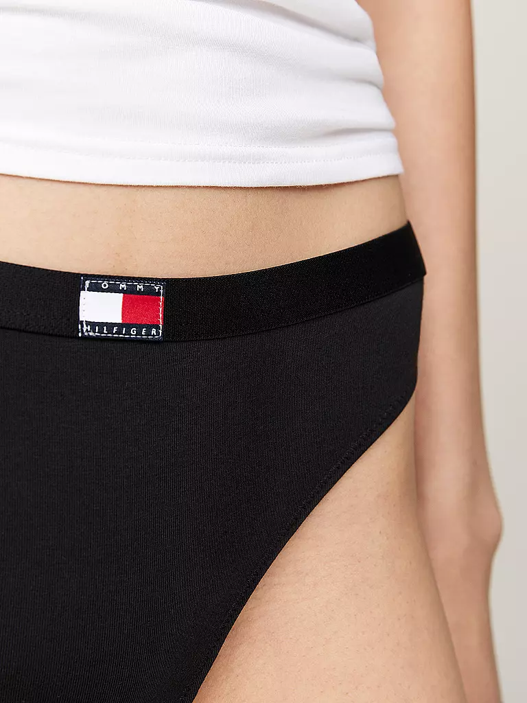 TOMMY HILFIGER Strings 3er Pkg black schwarz