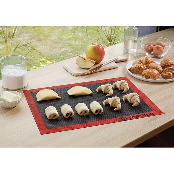 Lot tapis de cuisson et tapis de cuisson perforé silicone et fibre de