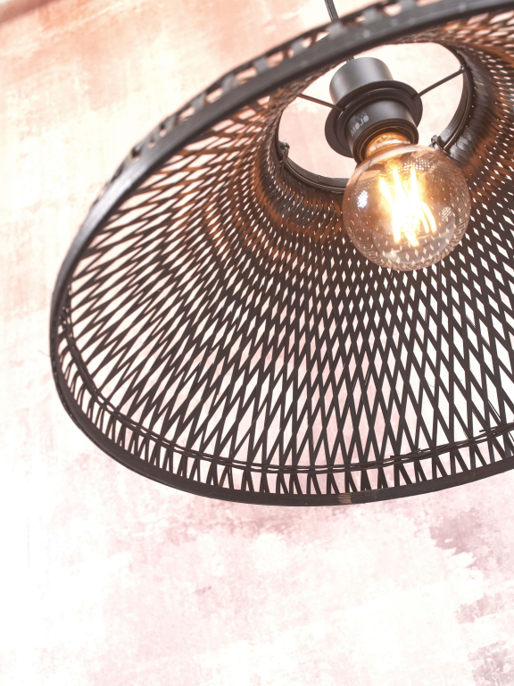 Good&Mojo Tahiti hanglamp Ø45 zwart/naturel