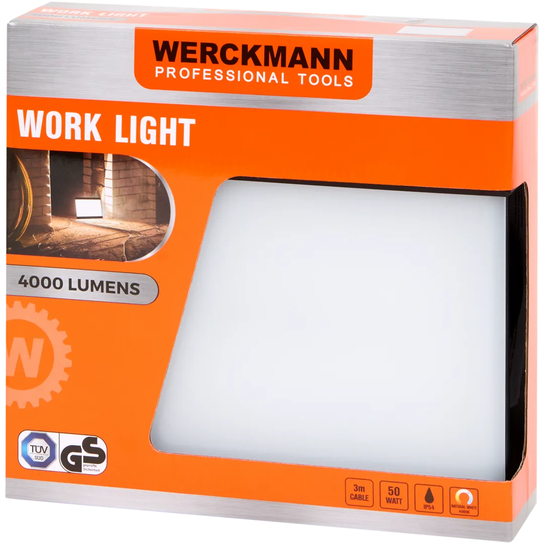 Werckmann werklamp 4000 lumen | 3 meter