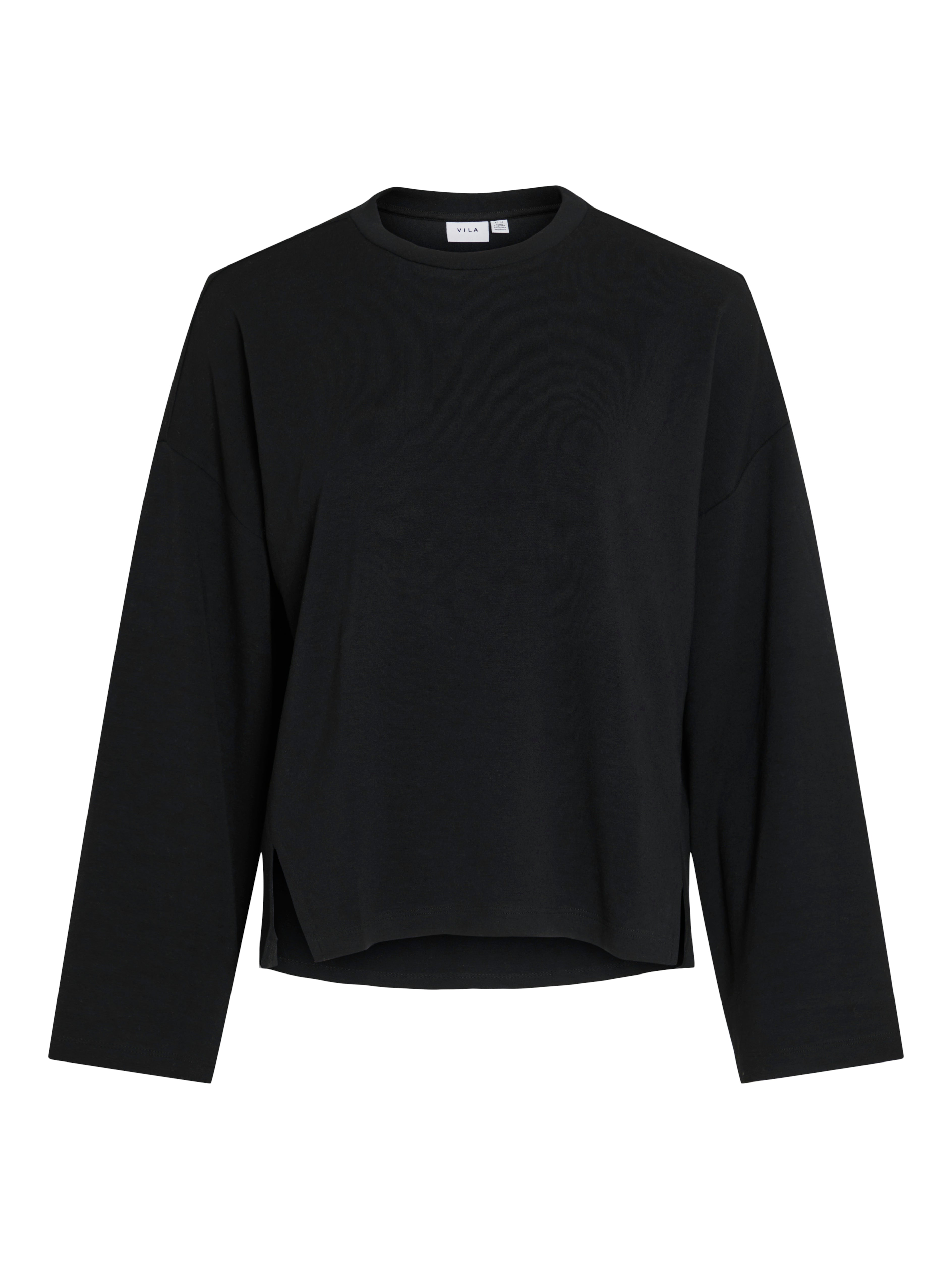 Vila  Vireflecti Crewneck L/S sweatshirt - Black Beauty
