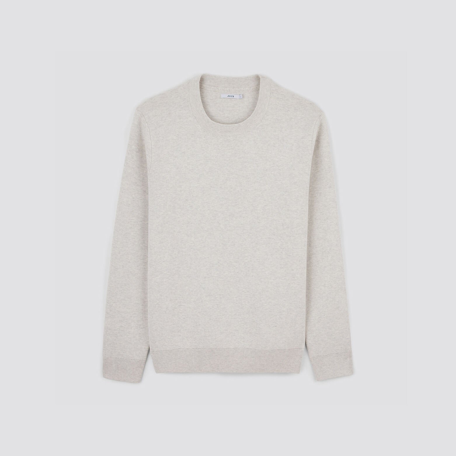 Pull uni 'le parfait by JULES' Ecru