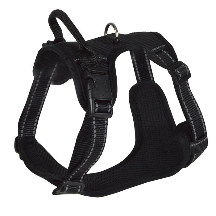 HARNAIS ANTI TRACTION REFLECHISSANT 81 A 100CM EXPERT NOIR