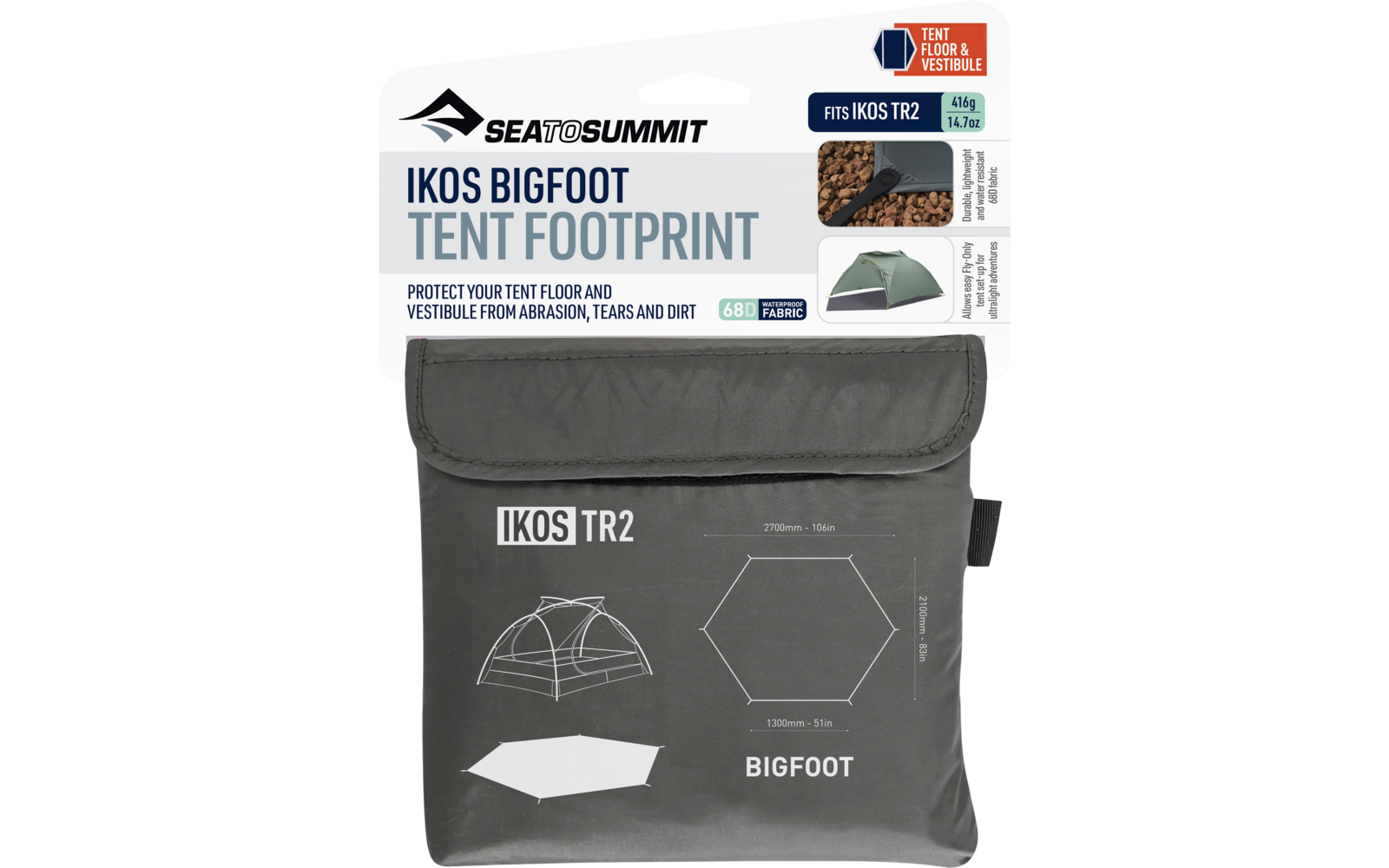 Sea to Summit Ikos TR Footprint für 2 Personenzelt