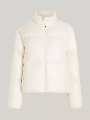 Jaqueta puffer New York com blocos de cores