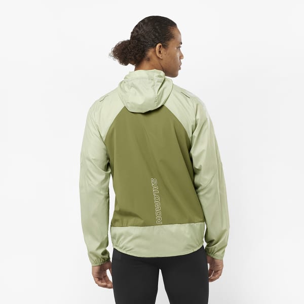 Veste trail SALOMON BONATTI CROSS FZ HOODIE M DESERT SAGE/DE